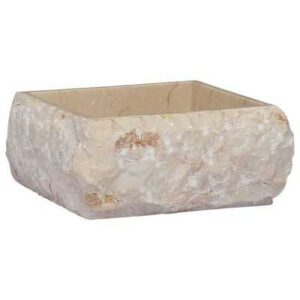 vidaXL Sink Cream 30x30x13 cm Marble