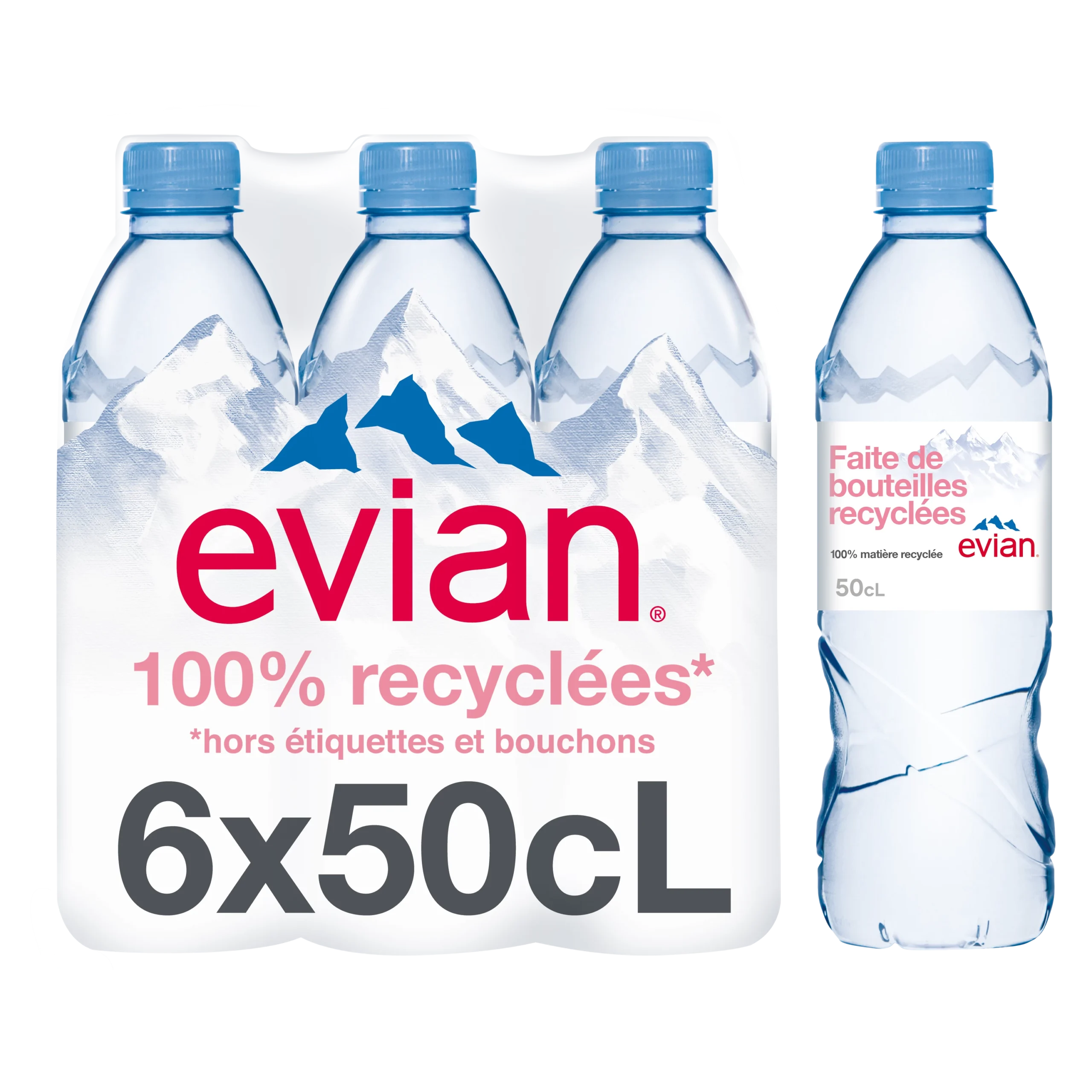 Pack de 6 bouteilles de 50cl d’Hépar eau minérale naturelle – Source riche en magnésium
