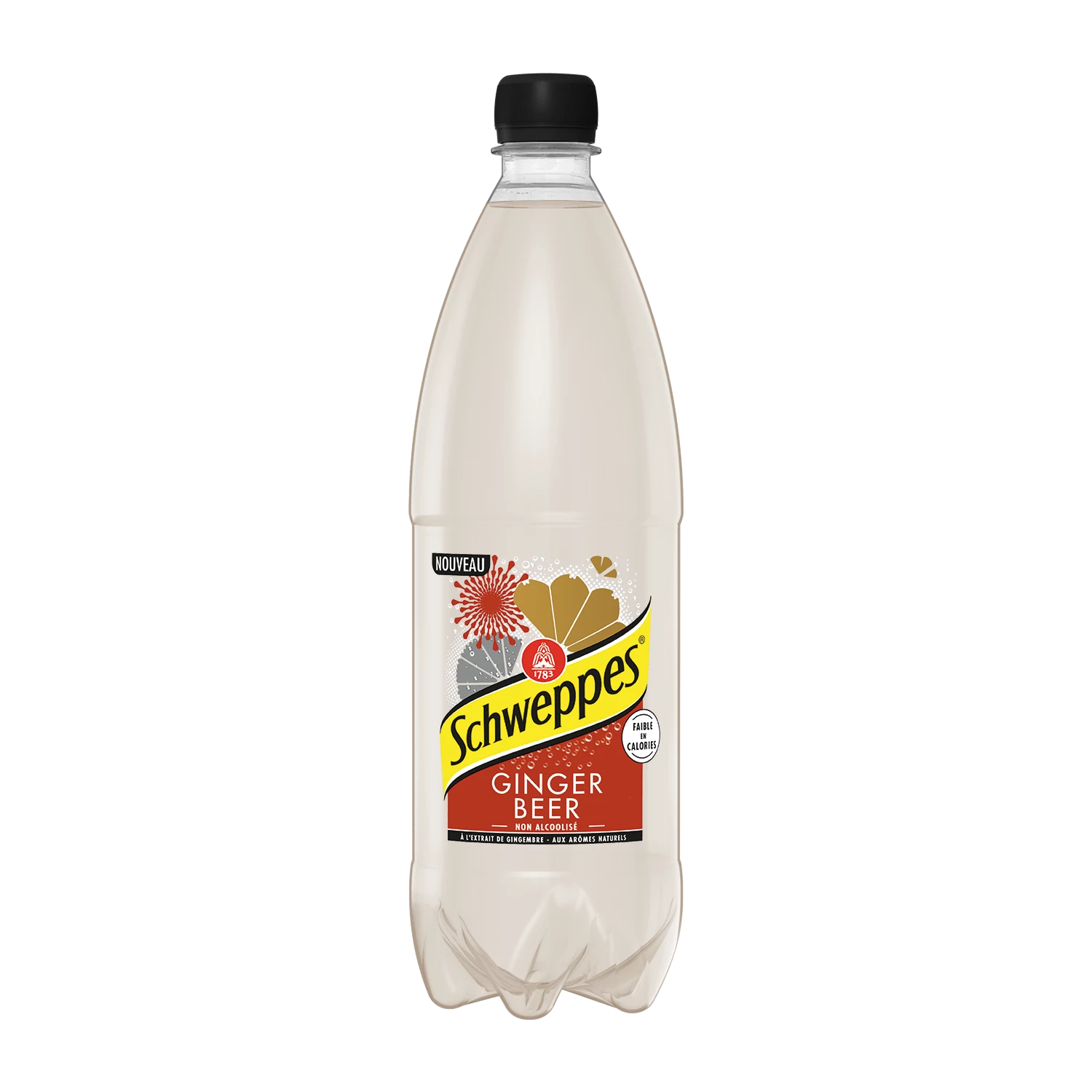 Bouteille de Schweppes Ginger Beer 1L – Soda au gingembre rafraîchissant en format familial