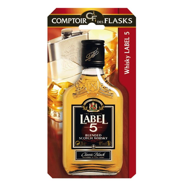 Bouteille de Whisky Scotch Classic Black au goût riche et raffiné