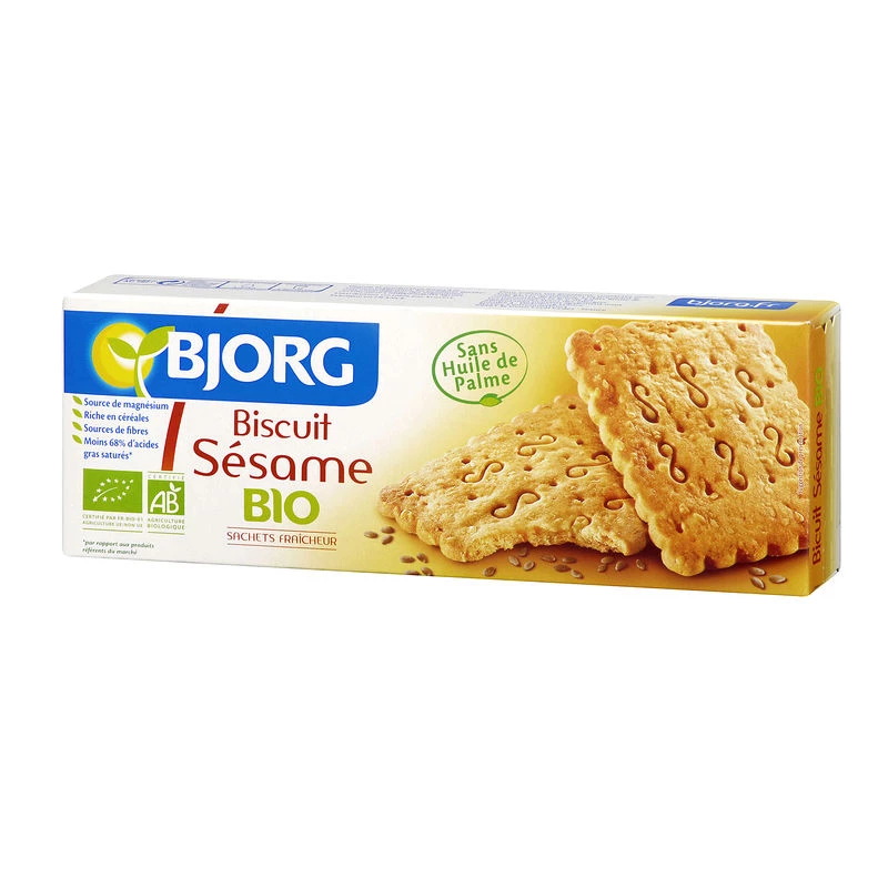 Biscuit sésame Bjorg 184g – encas bio sain et gourmand