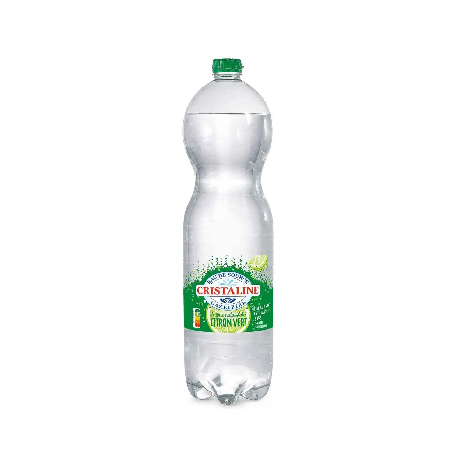 Eau gazeuse Cristaline citron vert 1