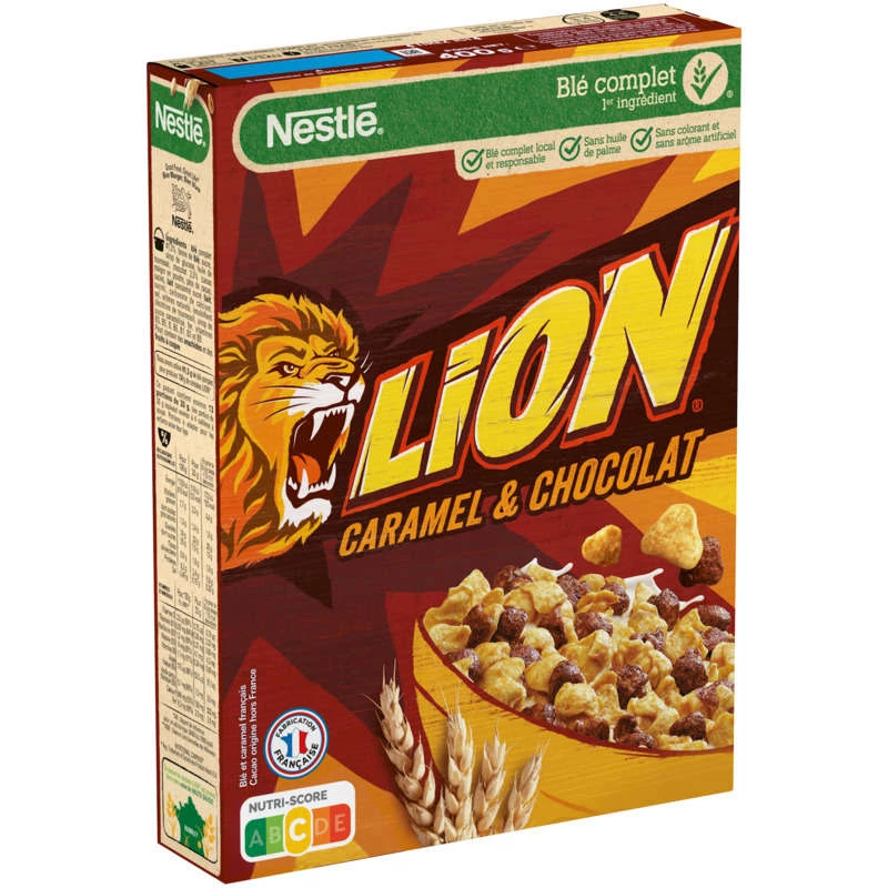Céréales Lion 400g NESTLÉ - Bol de céréales chocolat