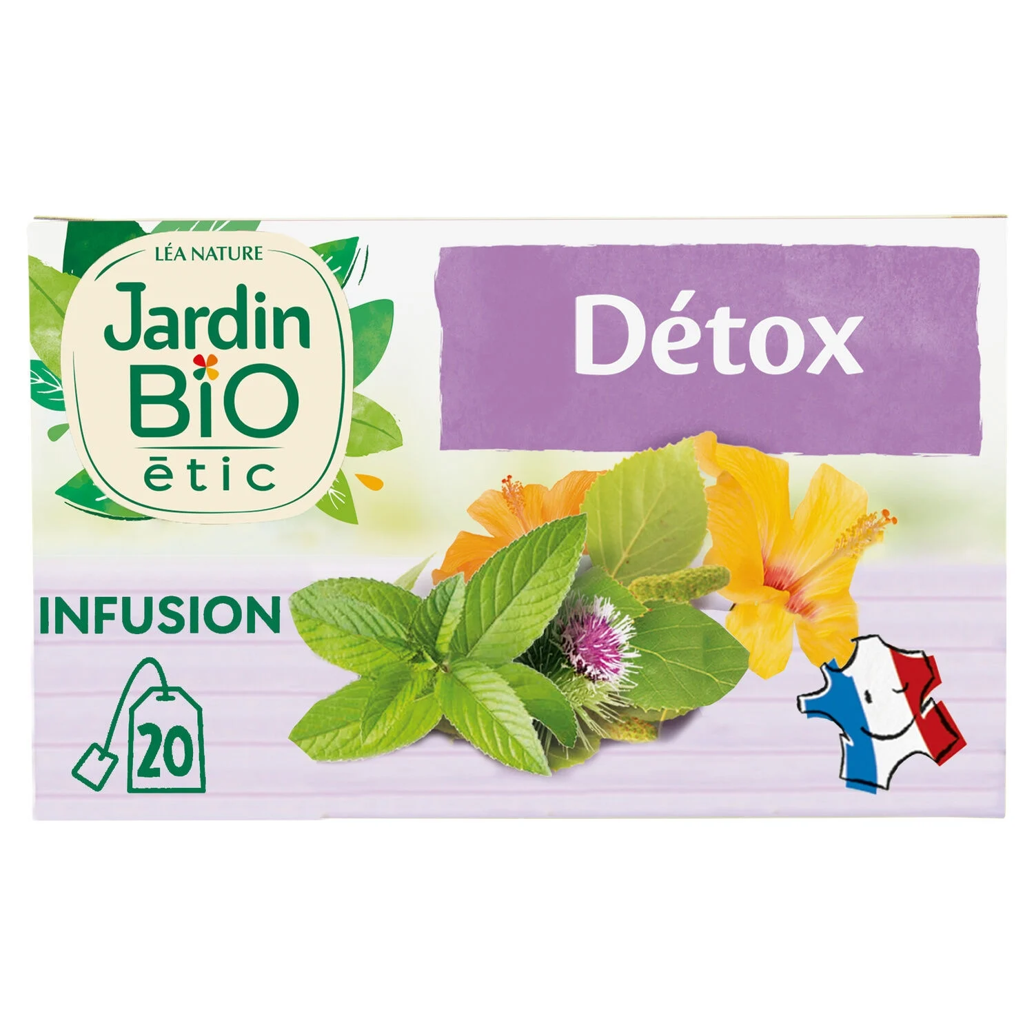 Infusion détox bio 30g JB – bien-être et drainage naturel à base de plantes