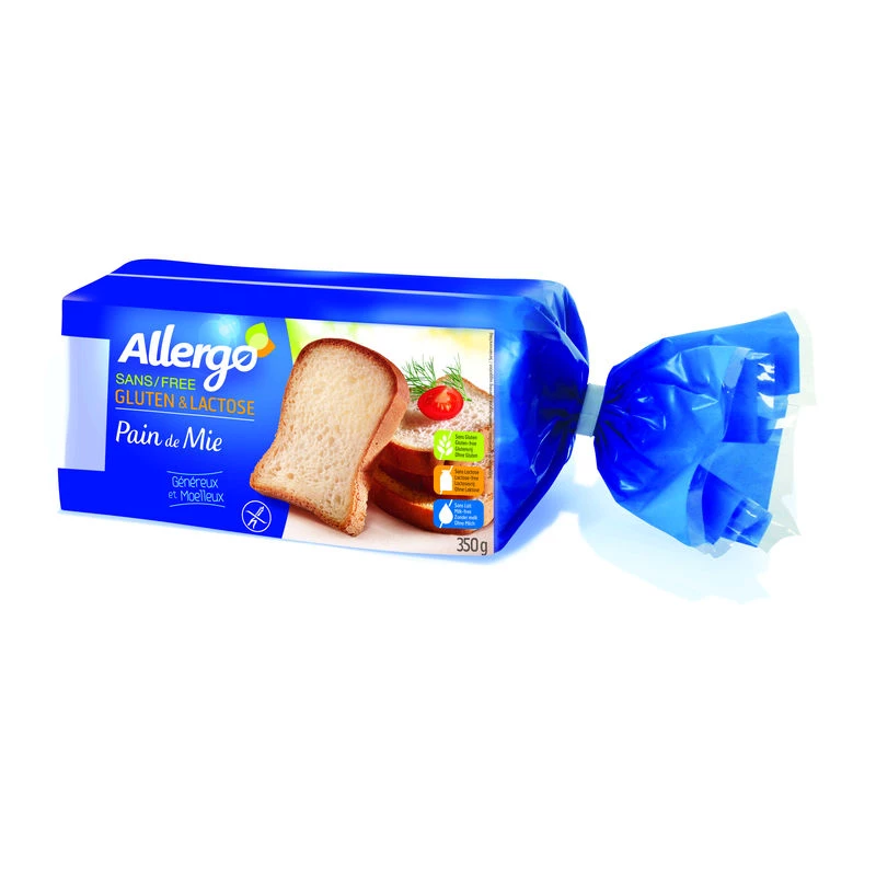 Pain de mie sans gluten Gerblé 350g – tranches moelleuses et saines pour un petit-déjeuner équilibré