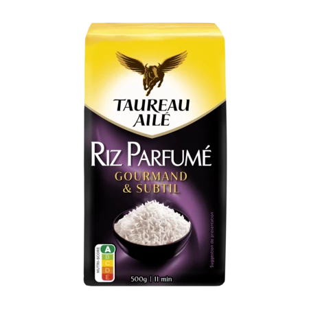 Sachet de 500g de riz parfumé Taureau Ailé – riz long grain au goût subtil