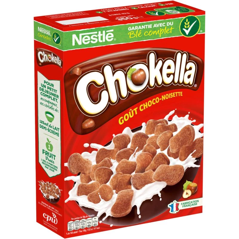 Céréales Chokella 350g Nestlé paquet brun chocolat croustillant