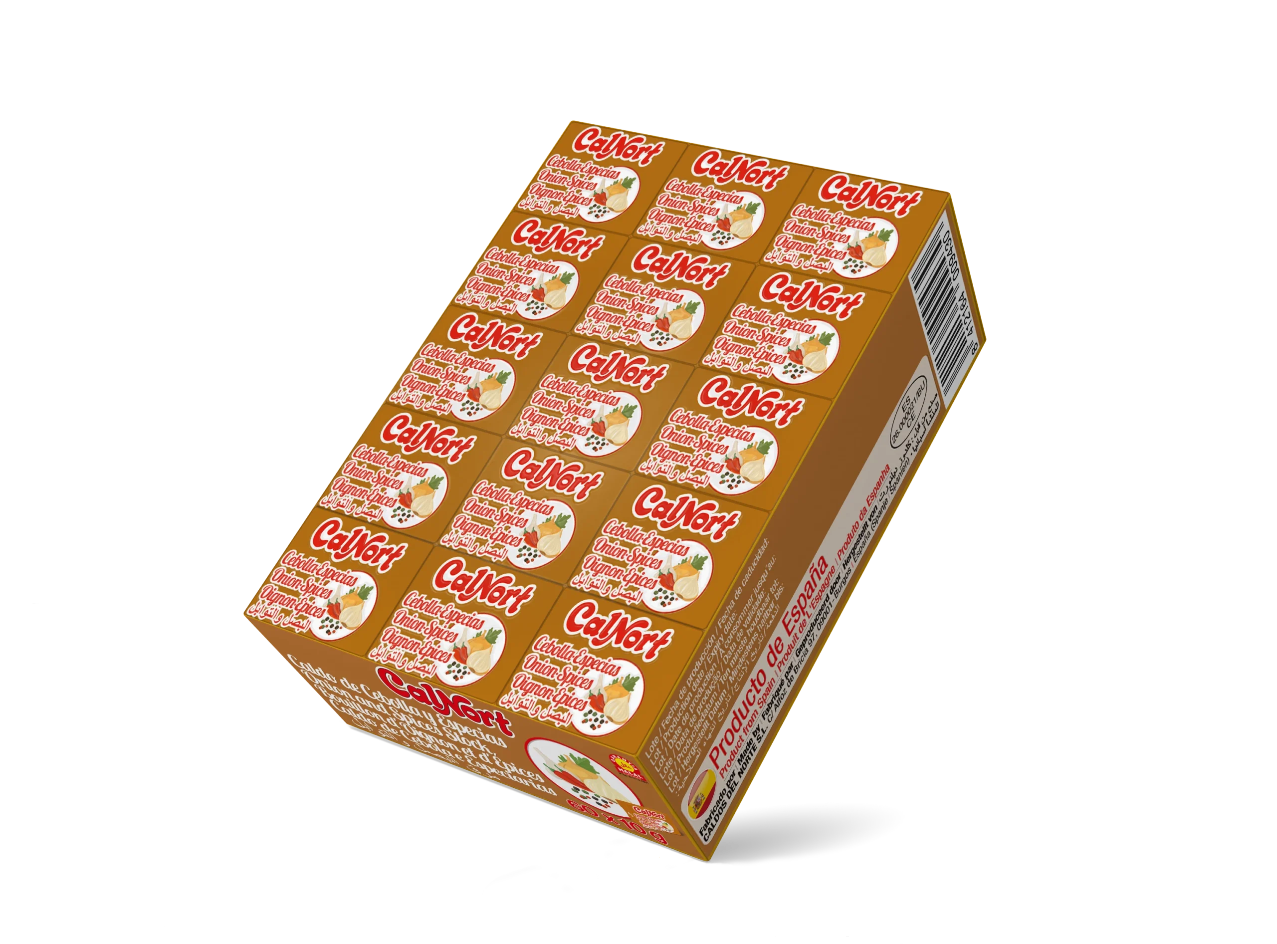 Bouillon oignon épices Calnort en cubes – saveurs riches et naturelles