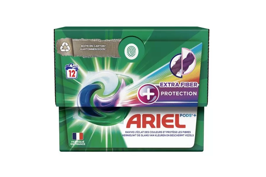 Boîte de capsules de lessive Pods Extra Fibre Ariel – nettoyage en profondeur et soin des fibres