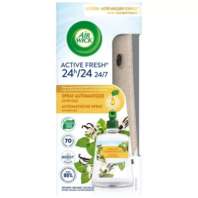 AIR WICK – Spray désodorisant pour voiture Auto Vanille 228ml