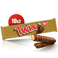 Biscuit chocolat caramel Twix 210g en format partage